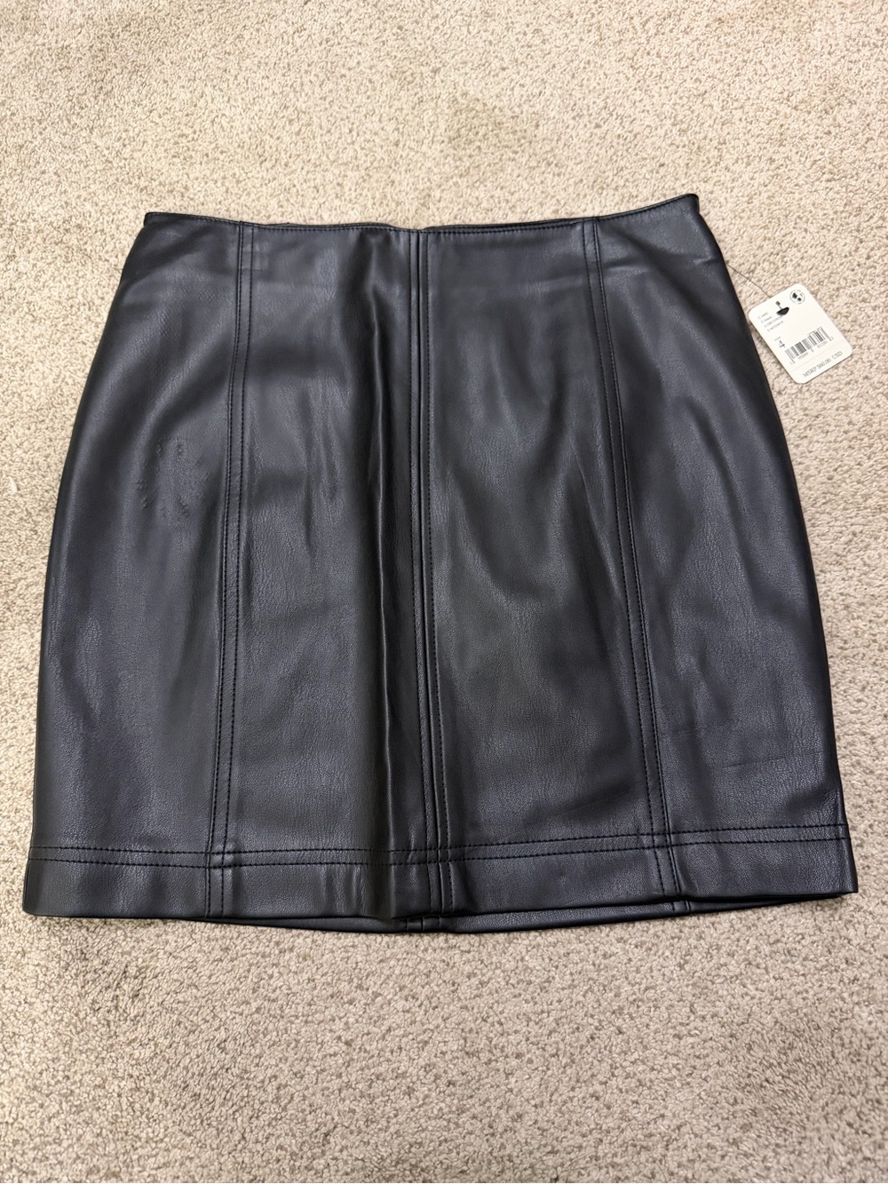Free People Leather Mini Skirt